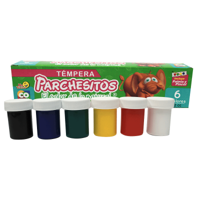 Témpera Parchesitos x 6