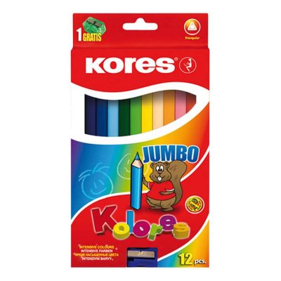 Colores Kores Triangulares Largos Jumbo x12