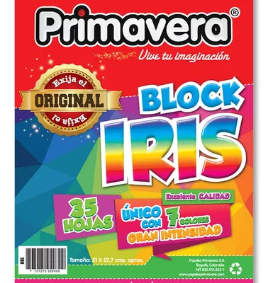 Block Iris 35 Hojas 80 Grs