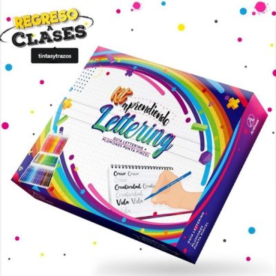 Kit Aprendiendo Lettering X 48 Plumones