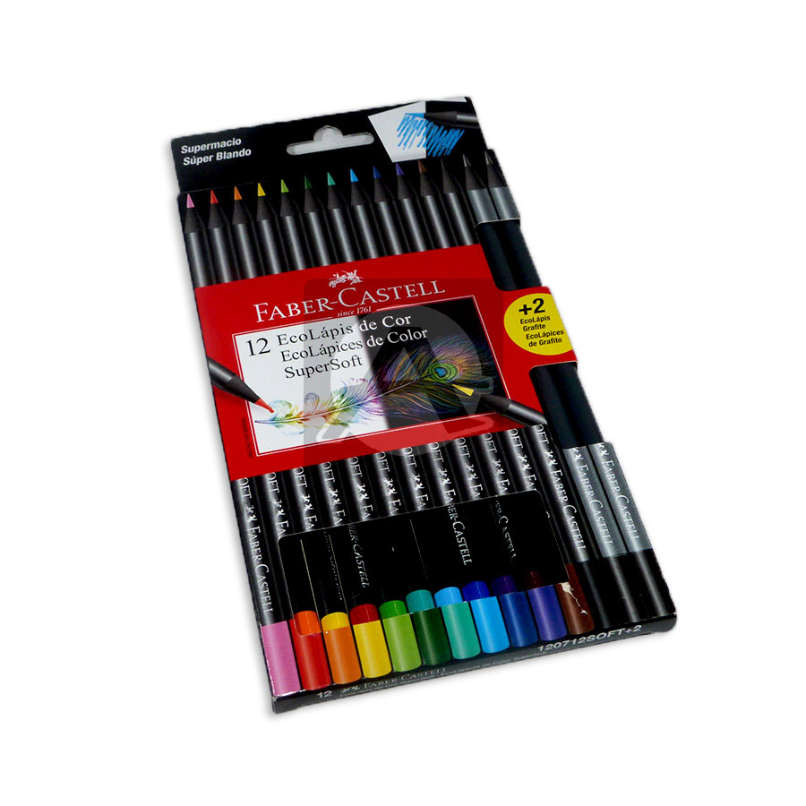 Colores Faber Castell Supersoft X 12 Unidades – Librería Nueva Generación