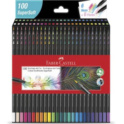 Colores Faber Castell Supersoft X 100 Unidades