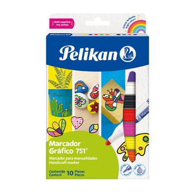 Marcadores Gráfico 751  X10 Unidades - Pelikan