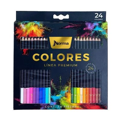 Colores Norma Premium x 24 Unidades