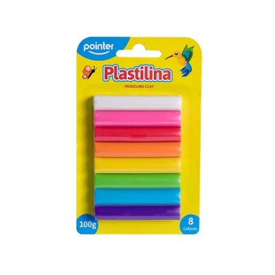 Plastilina Pointer Modeling Clay X 8 Colores.