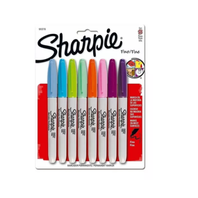 Marcador permanente Sharpie fino X8 UNDS
