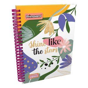 Cuaderno argollado pasta dura 5 Materias - Primavera