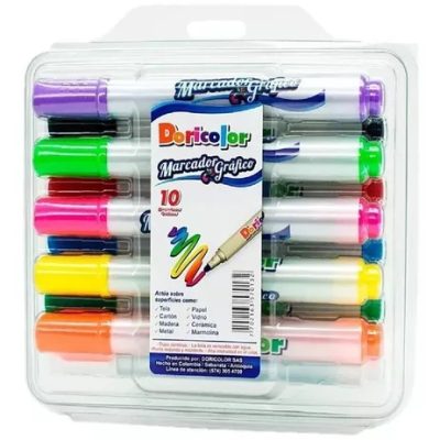 Marcadores Gráficos x 10 - Doricolor