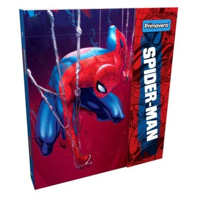 Folder 3 argollas con solapa Spiderman – Primavera