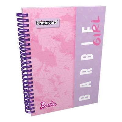 Cuaderno argollado pasta dura 5 materias Barbie - Primavera