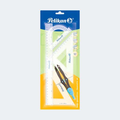 Juego Geométrico x5 piezas Mediano - Pelikan
