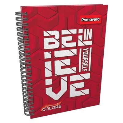 Cuaderno argollado pasta dura 5 materias - Primavera