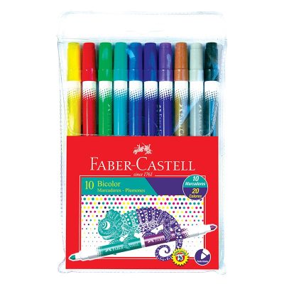 Marcadores Bicolor x10 - Faber Castell