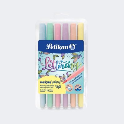 Marcador Lettering Punta Pincel Markana PASTEL - Pelikan