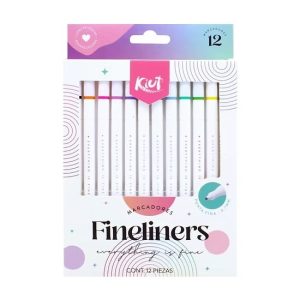 Marcadores Fineliners  X12 Surtido - Kiut