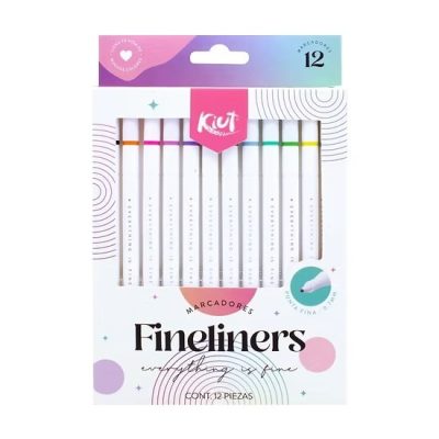 Marcadores Fineliners  X12 Surtido - Kiut